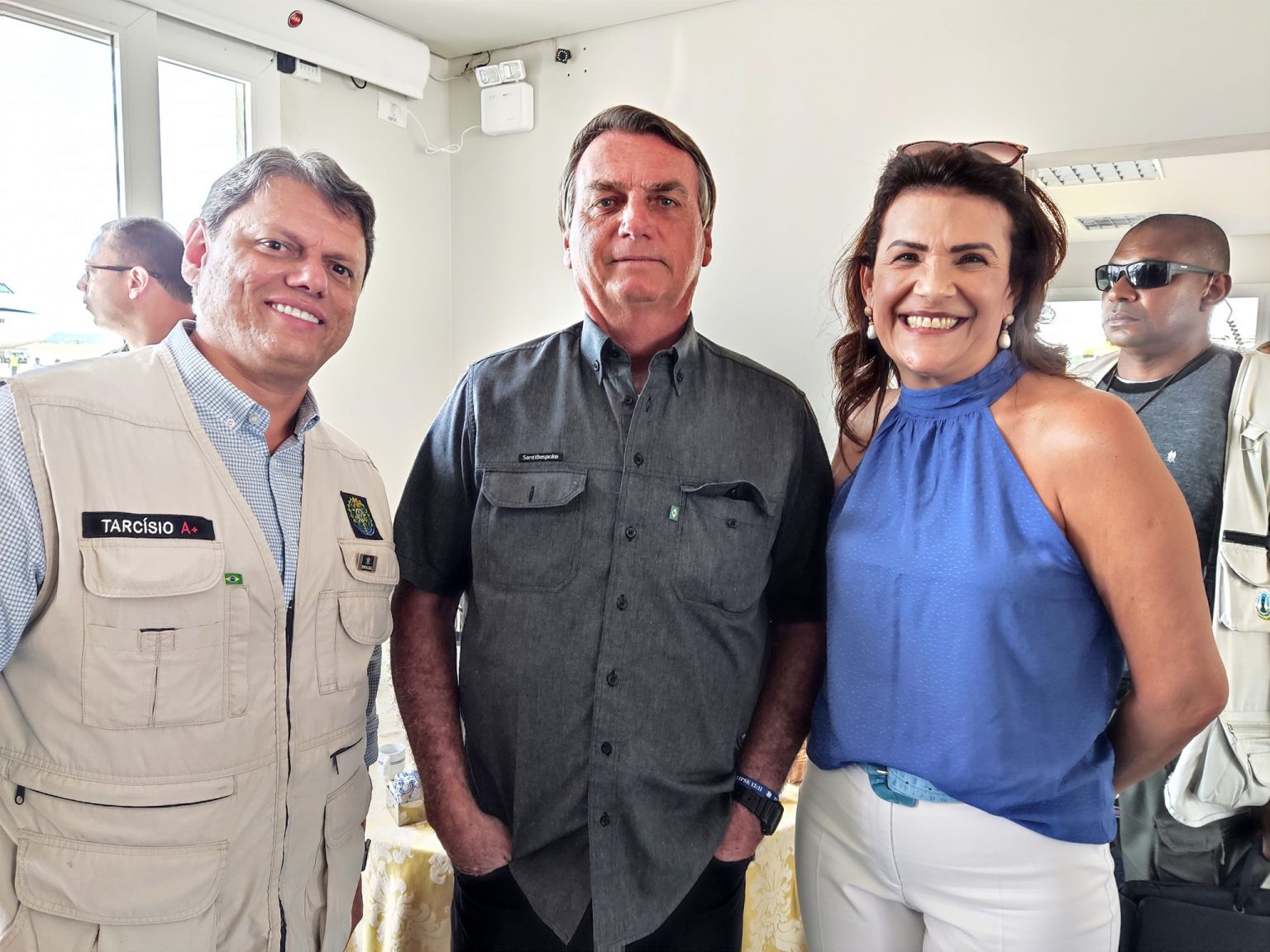 Ao lado do Presidente Jair Bolsonaro e Ministro Tarcísio Deputada